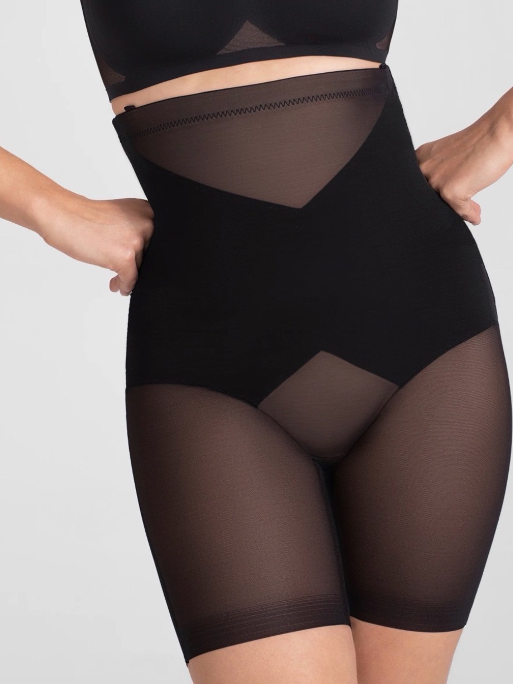 HONEYLOVE SuperPower Shorts High-Waist Shapewear Black Size XL NWOT